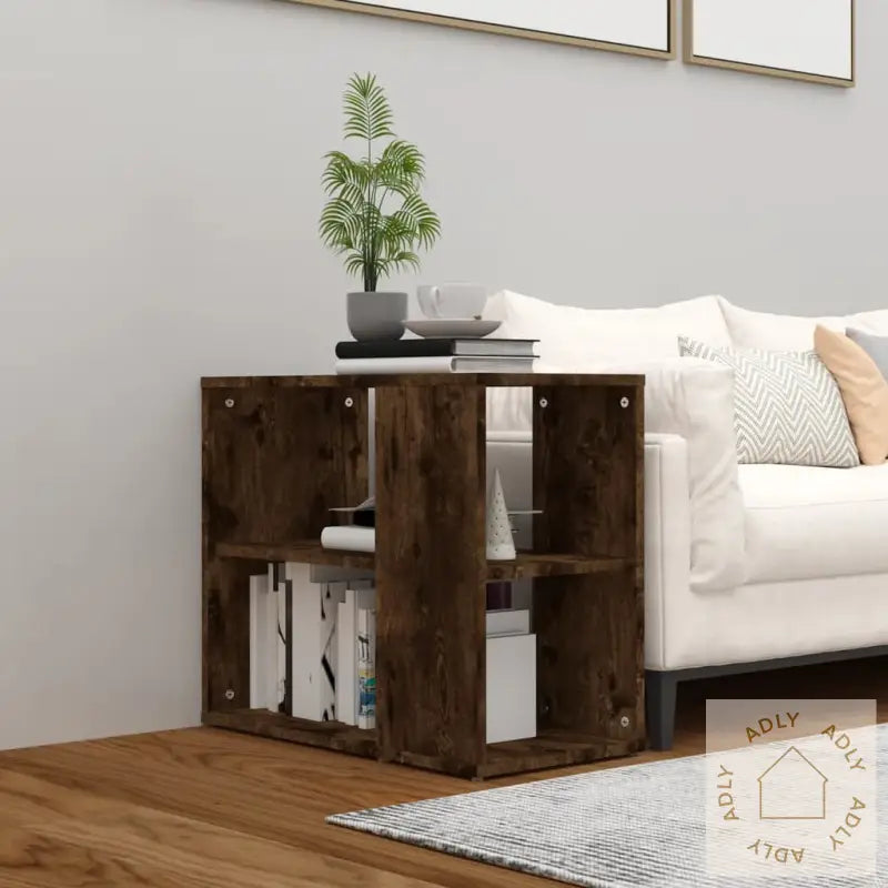 Sideskap Røkt Eik 60X30X50 Cm Konstruert Tre