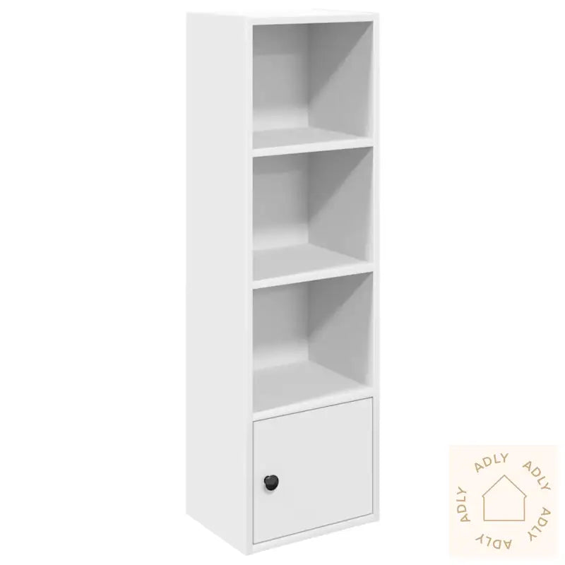 Bokhylle Hvit 31X24X102 Cm Konstruert Tre