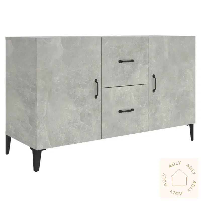 Skjenk Betonggrå 100X36X60 Cm Konstruert Tre