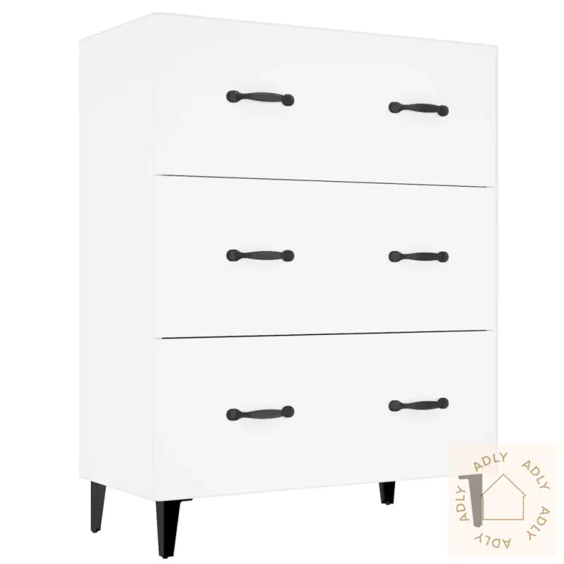 Skjenk Hvit 69,5X34X90 Cm Konstruert Tre