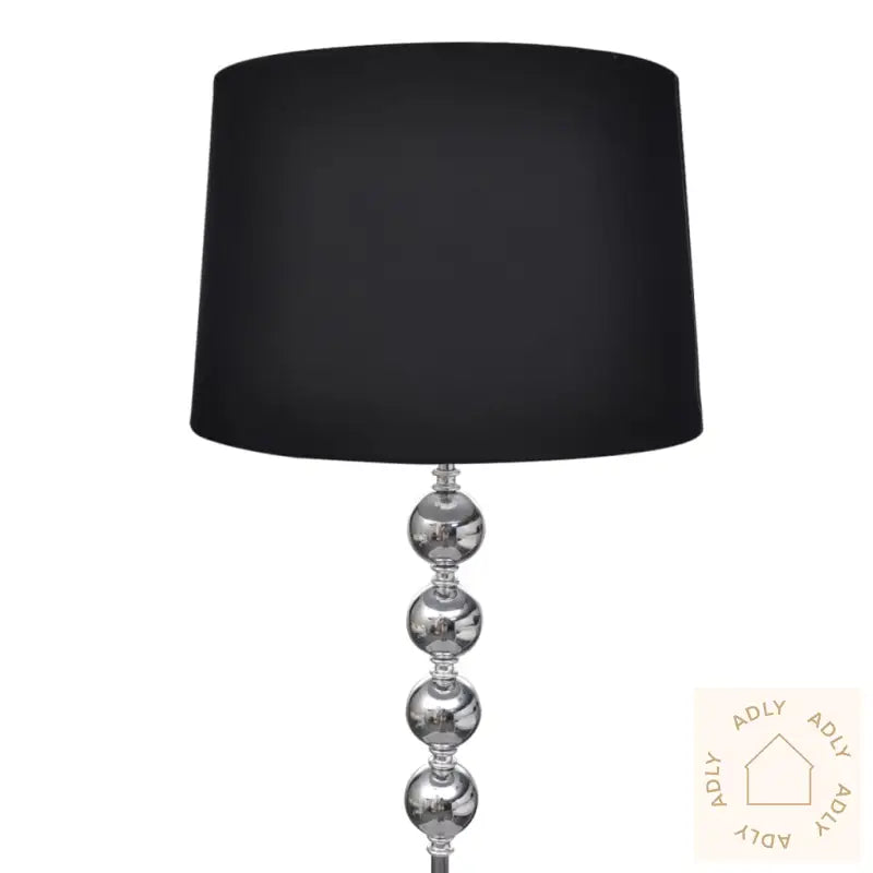 Svart Gulvlampe Med Høyt Stativ 4 Baller Dekorasjon