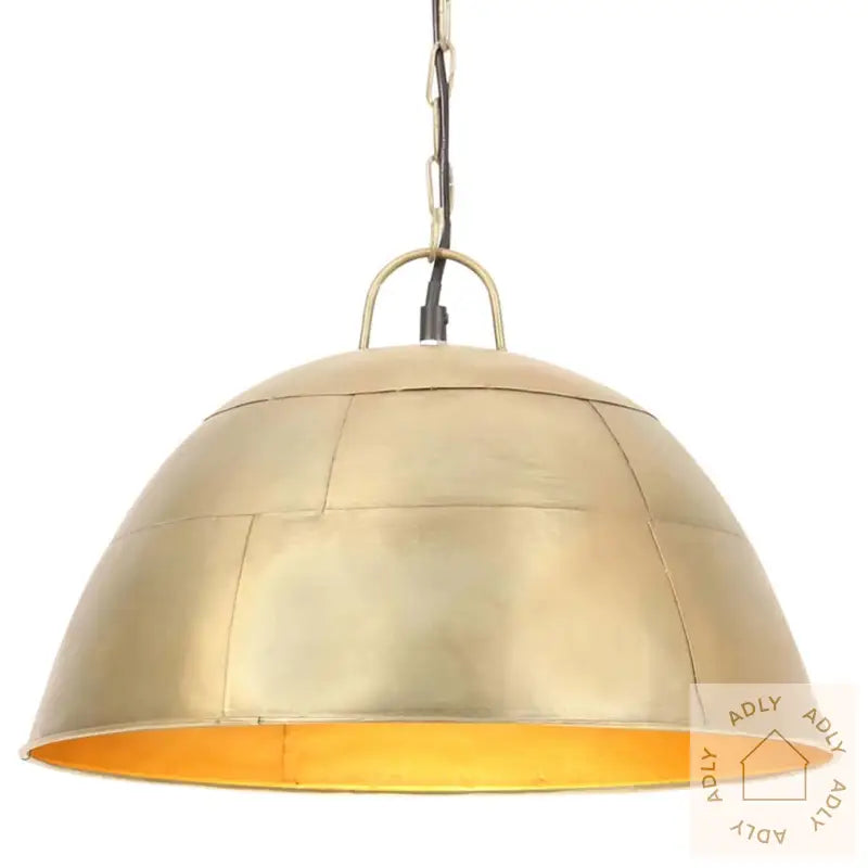 Industriell Vintage Hengelampe 25 W Messing Rund 41 Cm E27