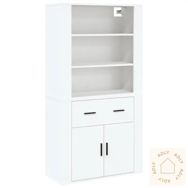 Highboard Hvit Konstruert Tre