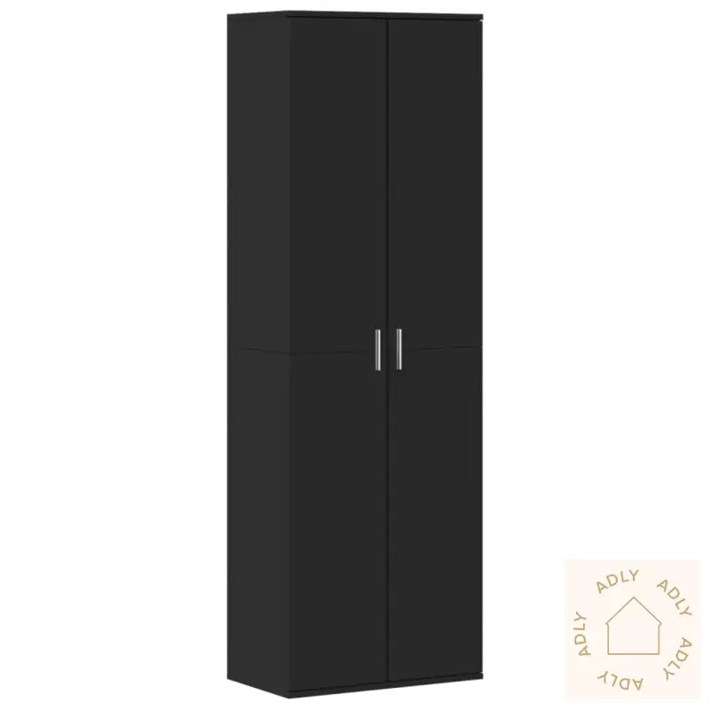 Highboard Svart 60X35X180 Cm Konstruert Tre