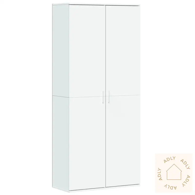 Highboard Hvit 80X35X180 Cm Konstruert Tre