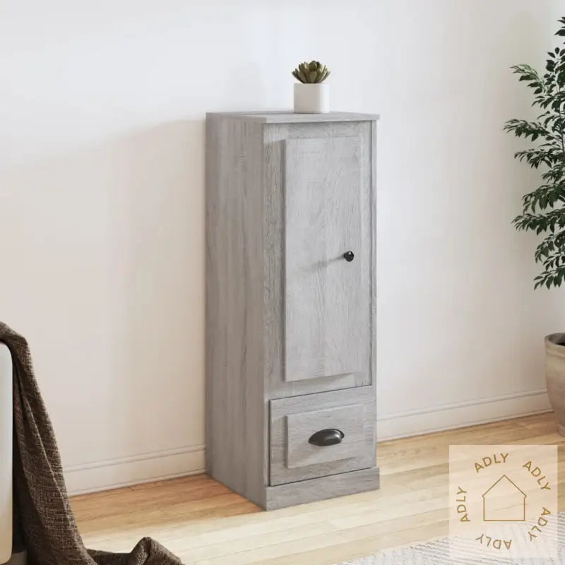 Highboard Grå Sonoma 36X35,5X103,5 Cm Konstruert Tre