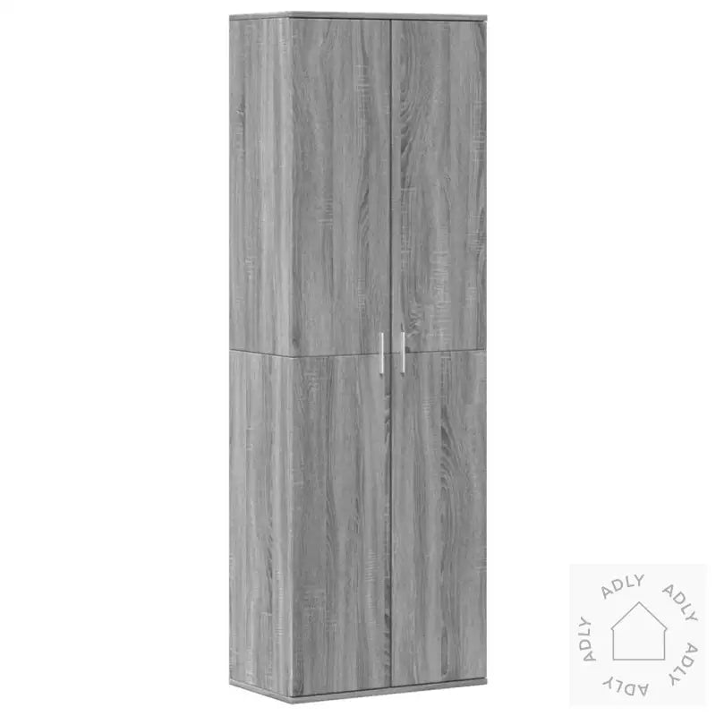 Highboard Grå Sonoma 60X35X180 Cm Konstruert Tre