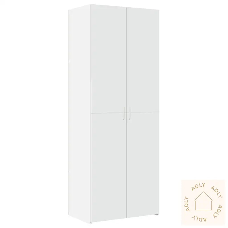 Highboard Hvit 70X42,5X185 Cm Konstruert Tre