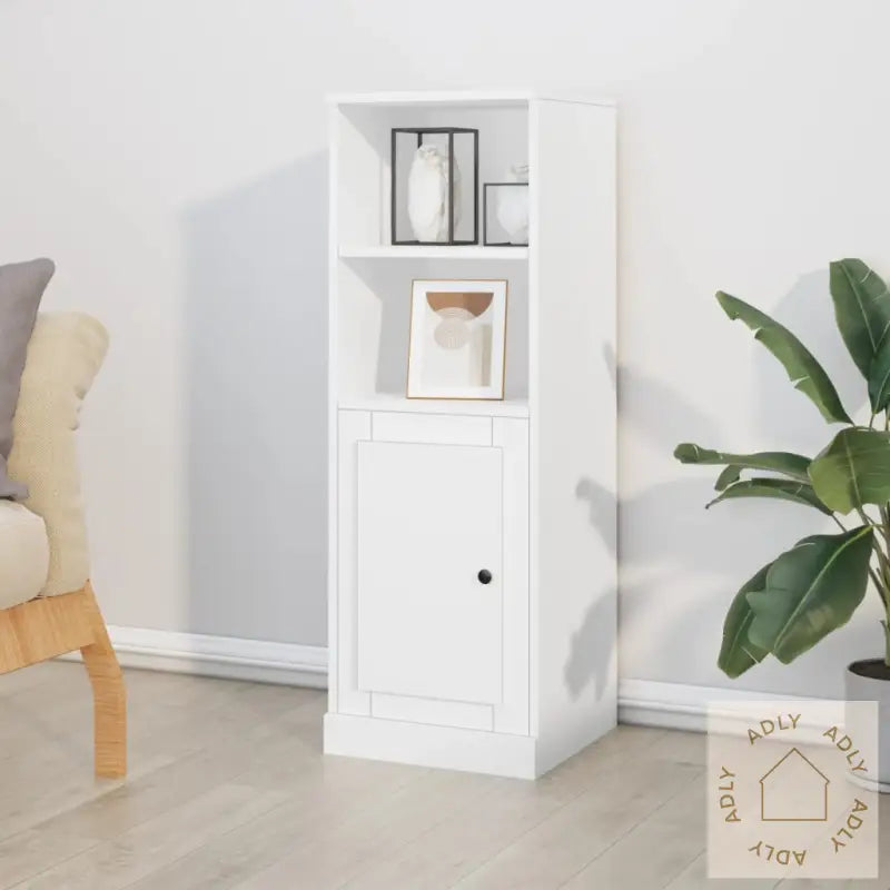 Highboard Hvit 36X35,5X103,5 Cm Konstruert Tre