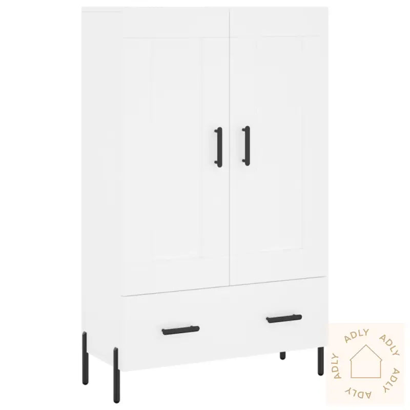 Highboard Hvit 69,5X31X115 Cm Konstruert Tre