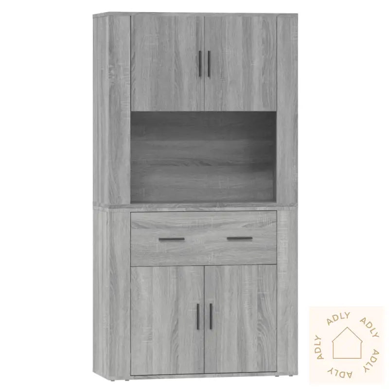 Highboard Grå Sonoma Konstruert Tre