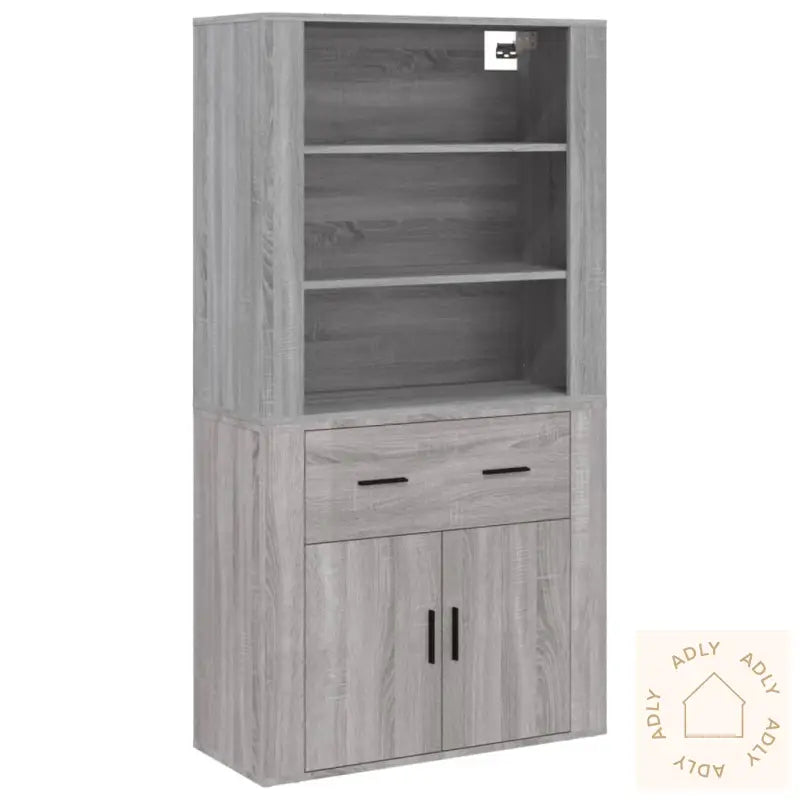 Highboard Grå Sonoma Konstruert Tre