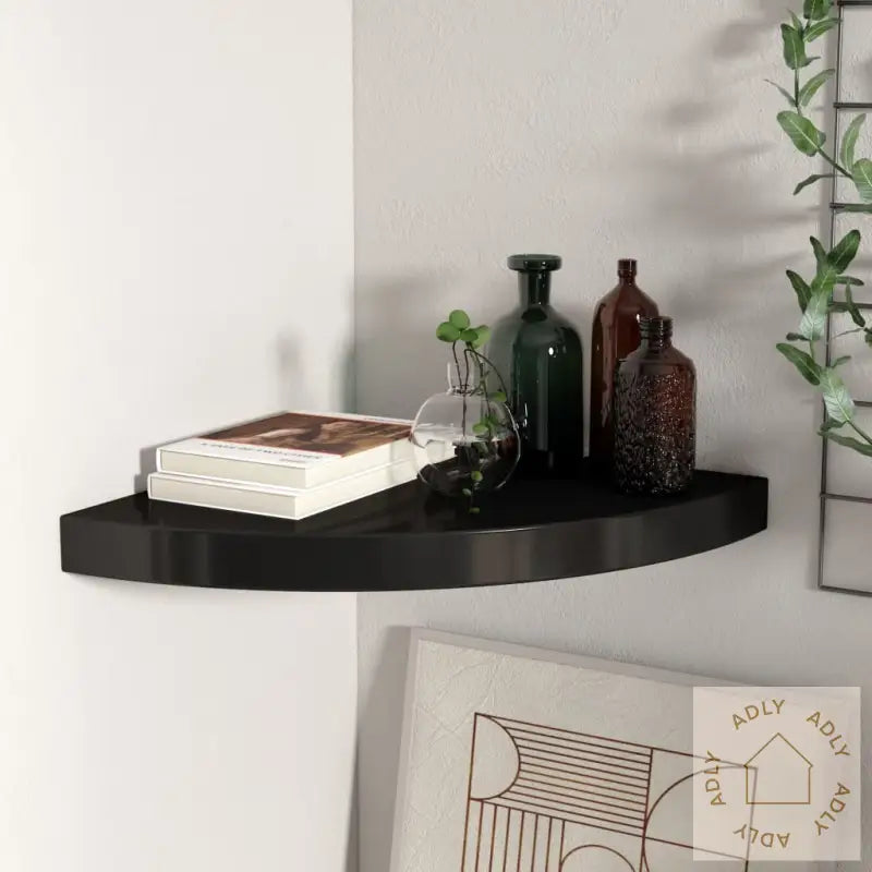 Flytende Vegghylle Svart 35X35X3,8 Cm Mdf