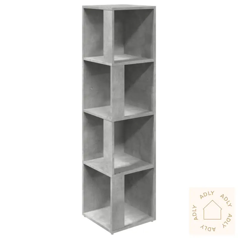 Hengende Hjørneskap Betonggrå 33X33X132 Cm Sponplate