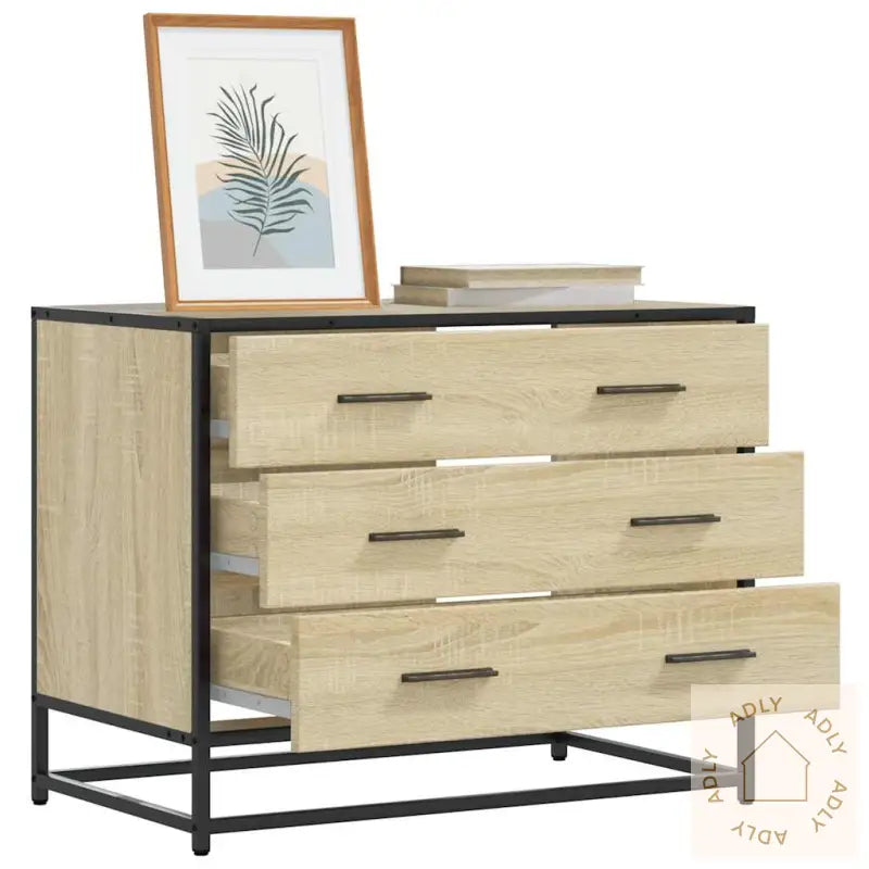 Kommode Sonoma Eik 70X41X56 Cm Konstruert Tre