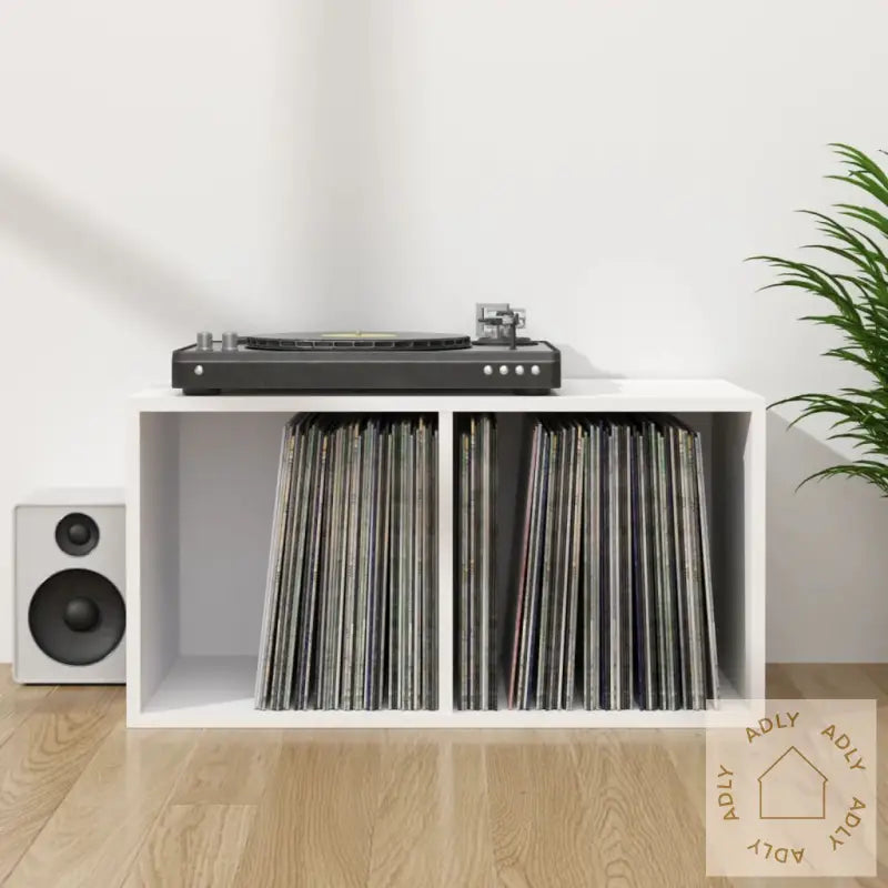 Oppbevaringsboks Lp Hvit 71X34X36 Cm Konstruert Tre