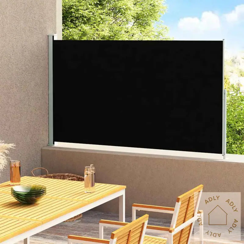 Uttrekkbar Sidemarkise 180X300 Cm Svart