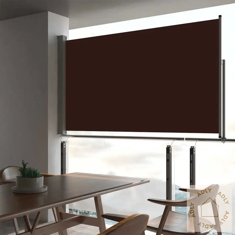 Uttrekkbar Sidemarkise 140 X 300 Cm Brun