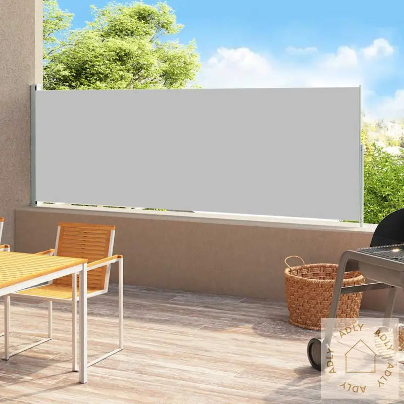 Uttrekkbar Sidemarkise 220X500 Cm Grå