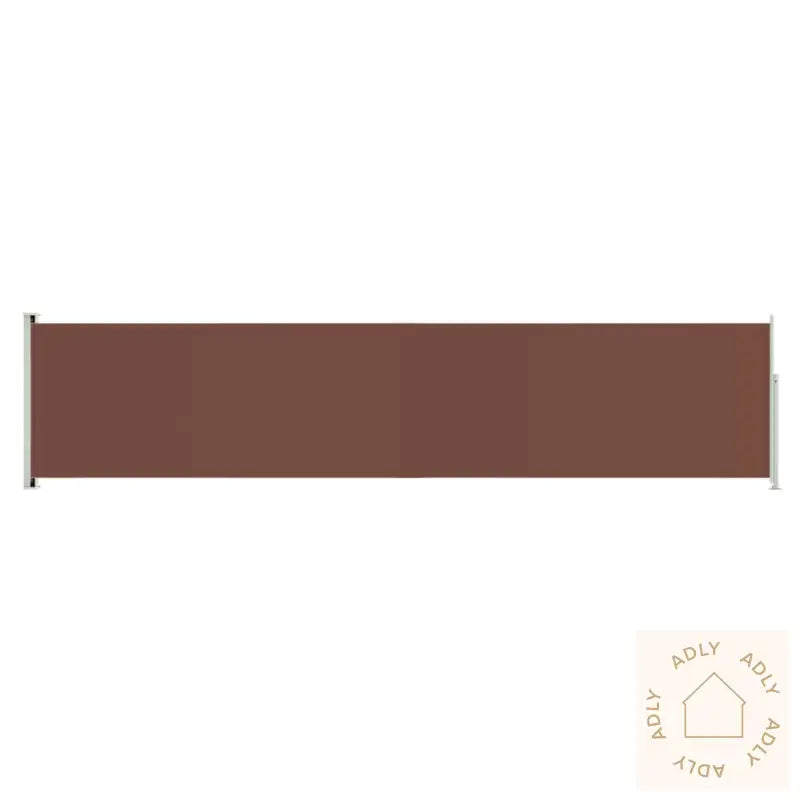 Uttrekkbar Sidemarkise 140X600 Cm Brun