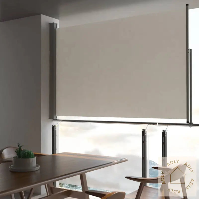 Uttrekkbar Sidemarkise 160 X 300 Cm Kremhvit