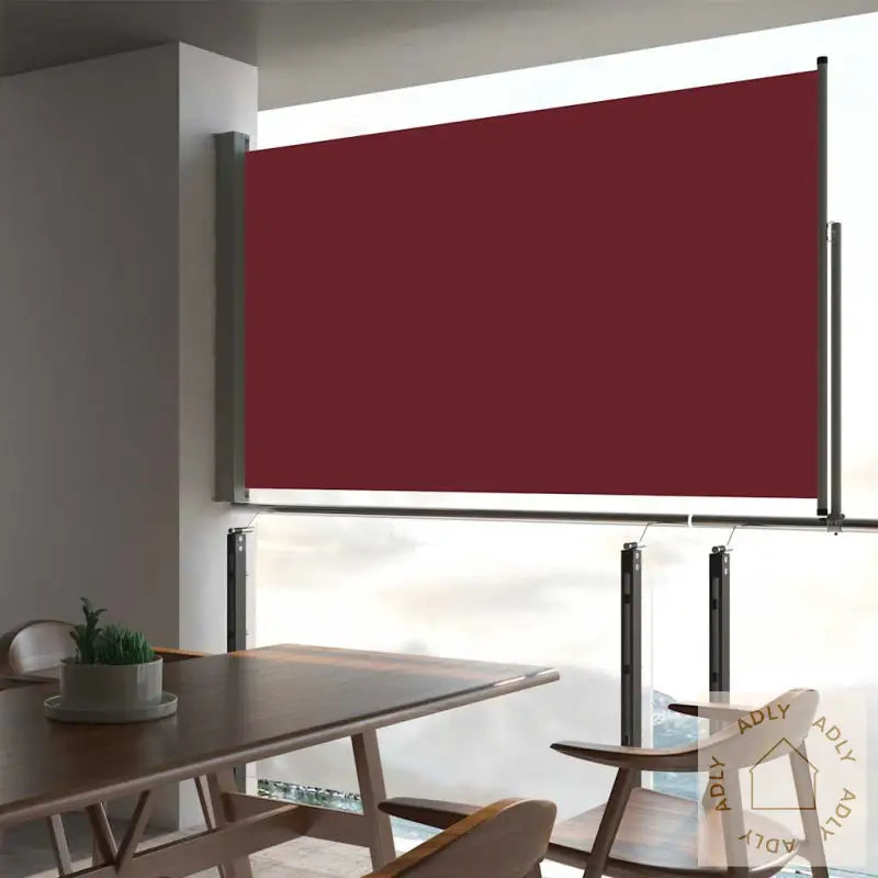Uttrekkbar Sidemarkise 140 X 300 Cm Rød