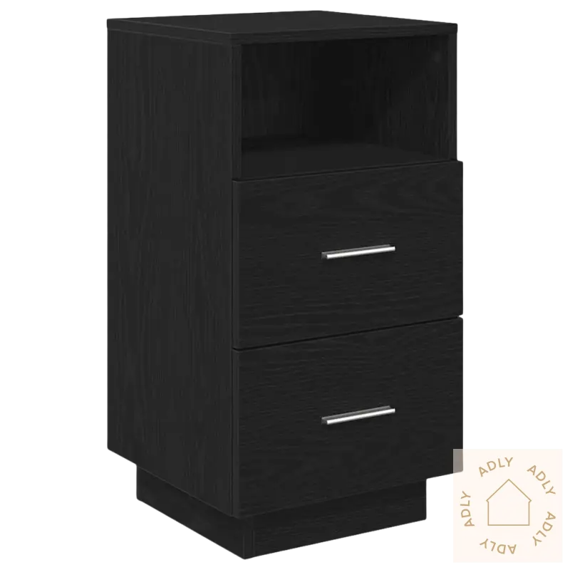 Stilig nattbord med 2 drawer og åpen topphylle, perfekt til møbler til hjemmet