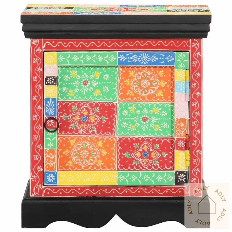 Nattbord 2 Stk Flerfarget 40X35X45 Cm Heltre Mango