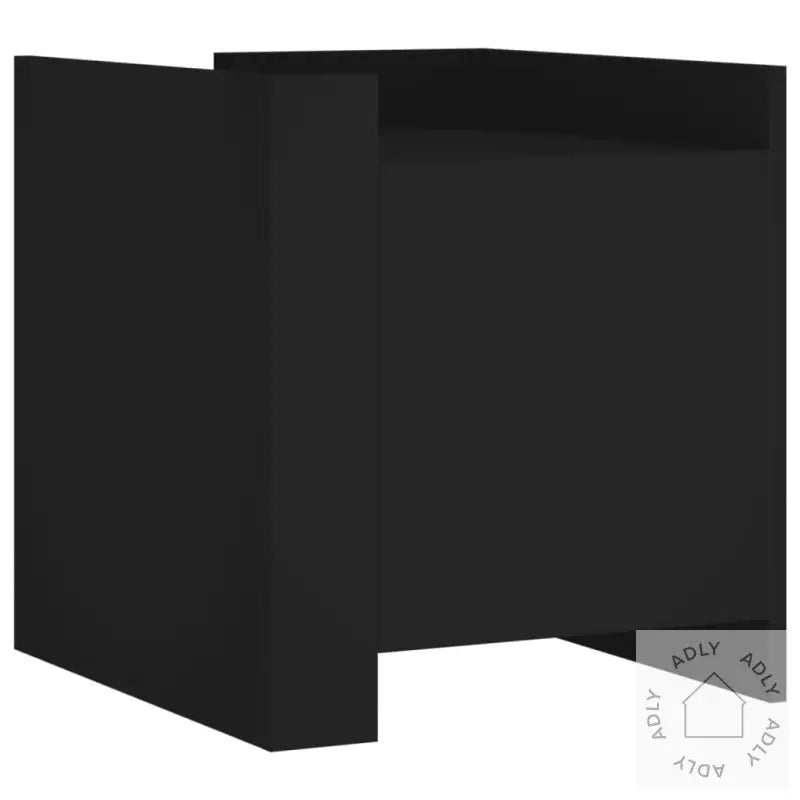 Nattbord Svart 45X50X50 Cm Konstruert Tre