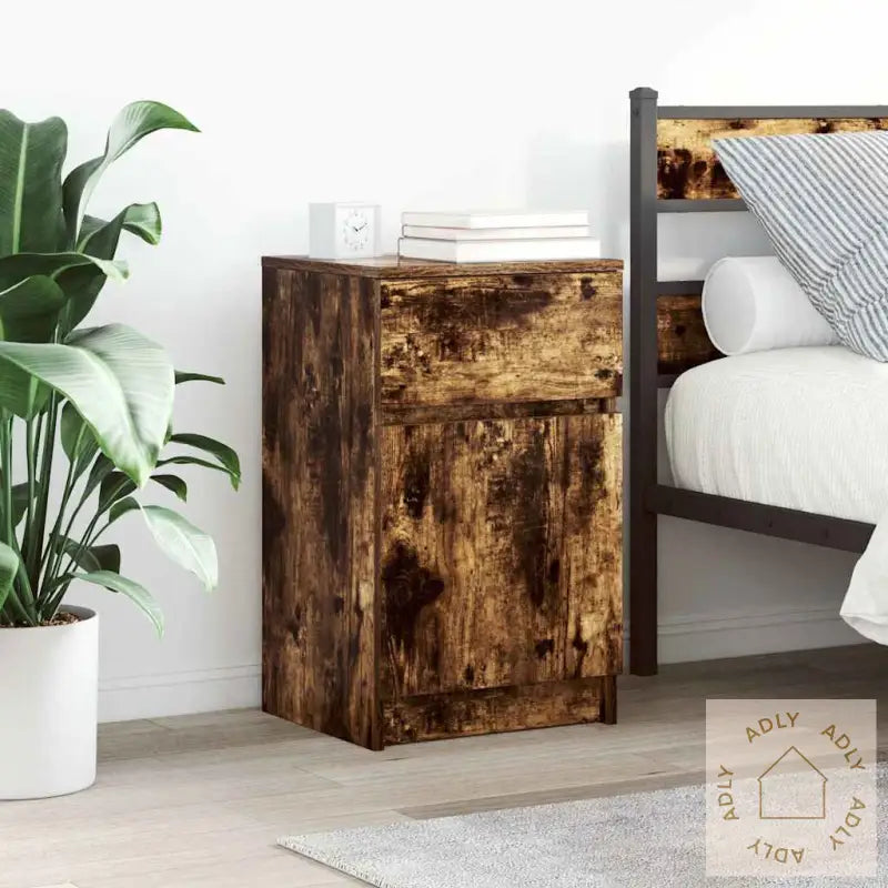 Nattbord Sonoma Eik 39X35X65 Cm Konstruert Tre