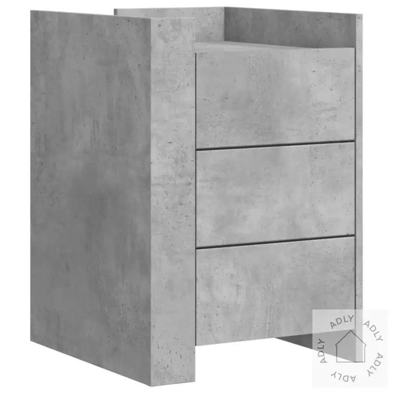Nattbord Betonggrå 45X50X65 Cm Konstruert Tre