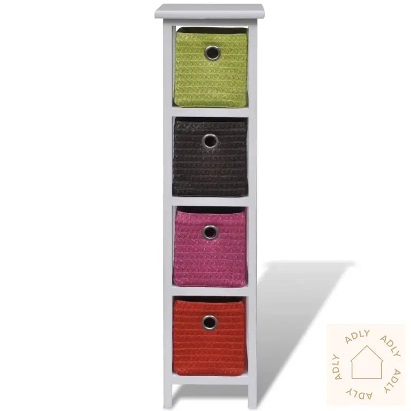 Oppbevaringshylle Med Flerfargede Kurver Keisertre