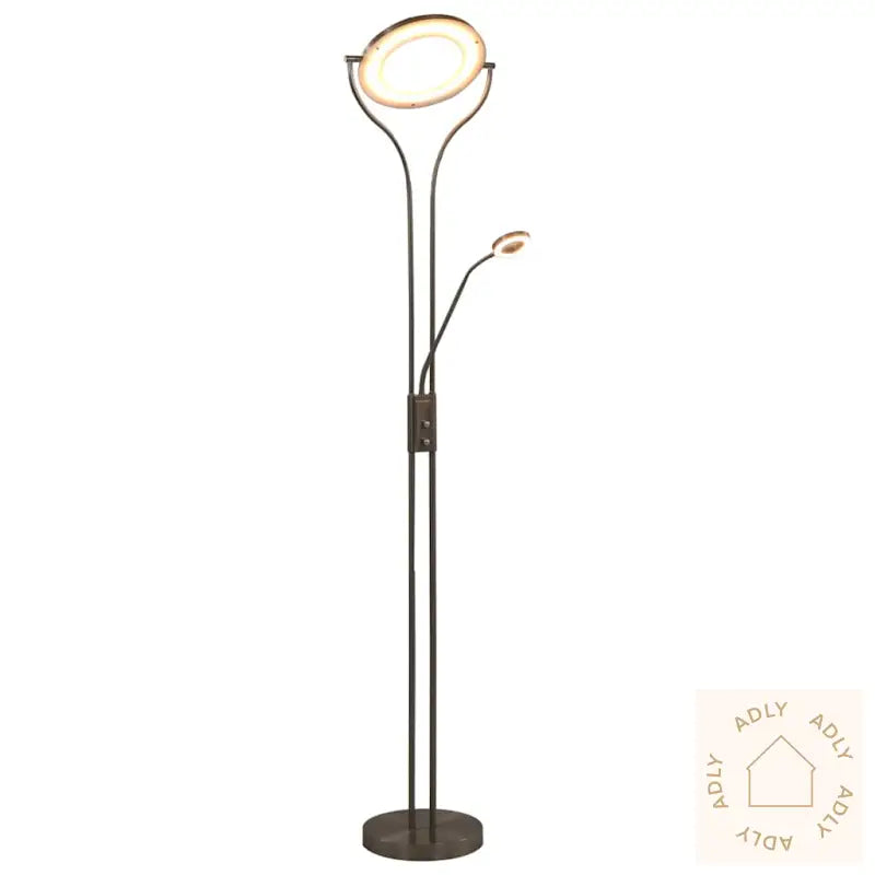 Stående Lampe 18 W Sølv 180 Cm Dimbar