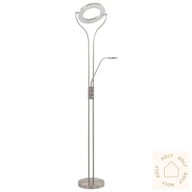 Stående Lampe 18 W Sølv 180 Cm Dimbar