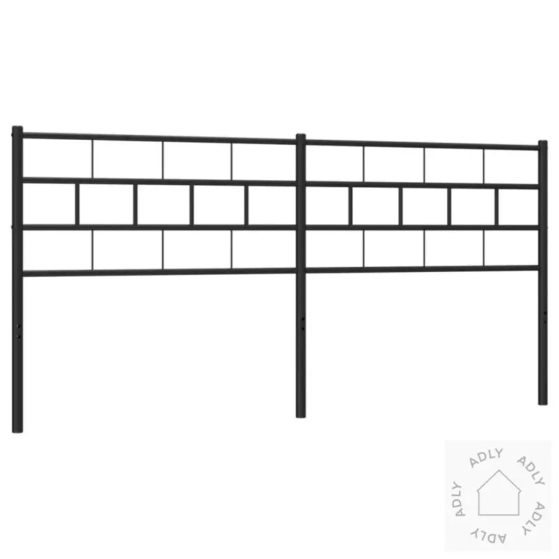 Sengegavl I Metall Svart 160 Cm