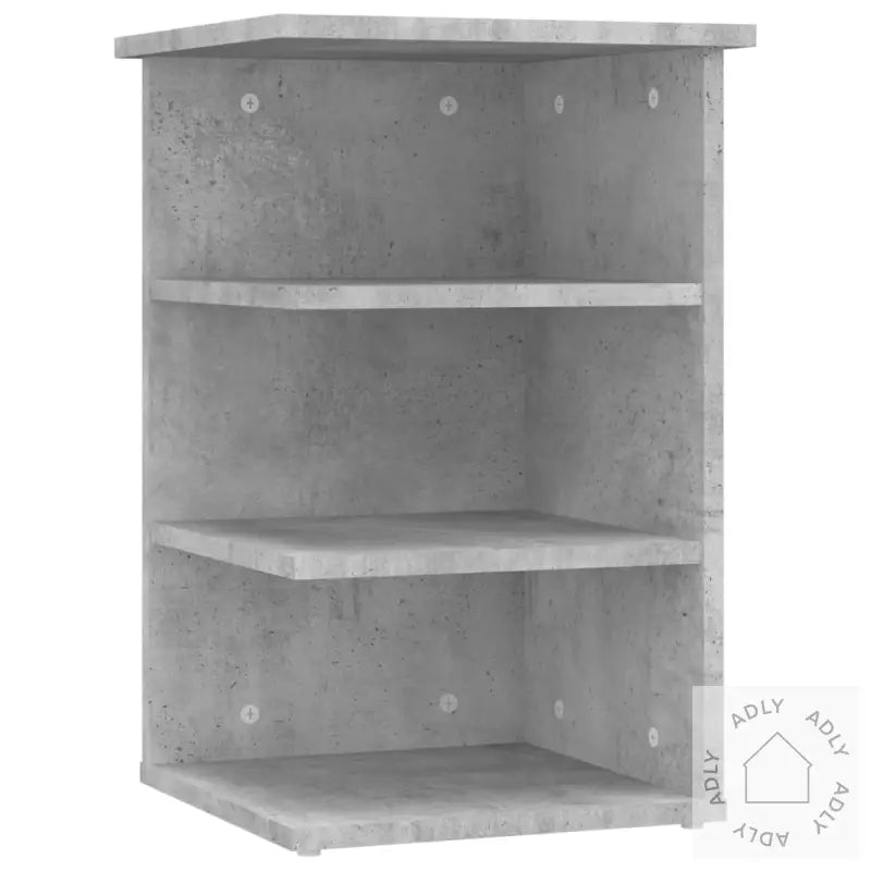 Sideskap Betonggrå 35X35X55 Cm Konstruert Tre
