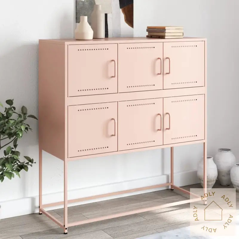 Skjenk Rosa 100,5X39X107 Cm Stål