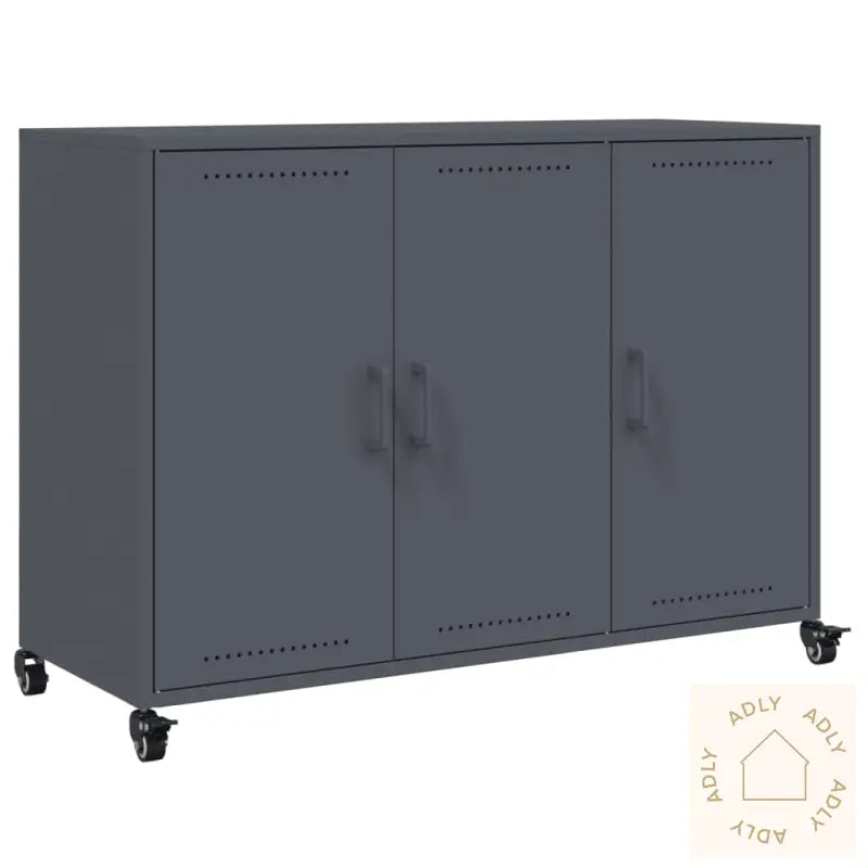 Skjenk Antrasitt 100,5X39X72 Cm Stål