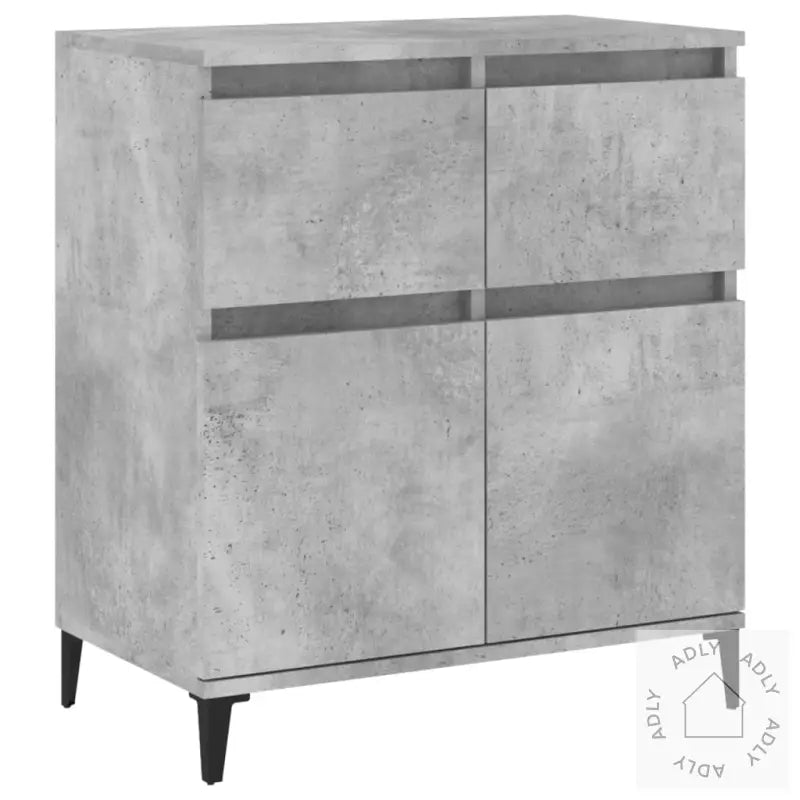 Skjenk Betonggrå 60X35X70 Cm Konstruert Tre