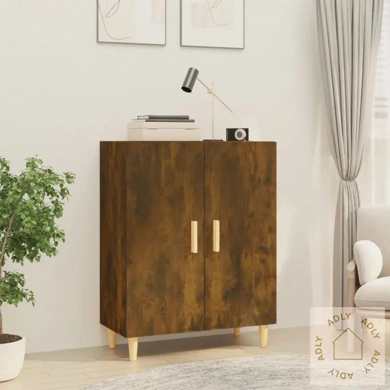 Skjenk Røkt Eik 70X34X90 Cm Konstruert Tre