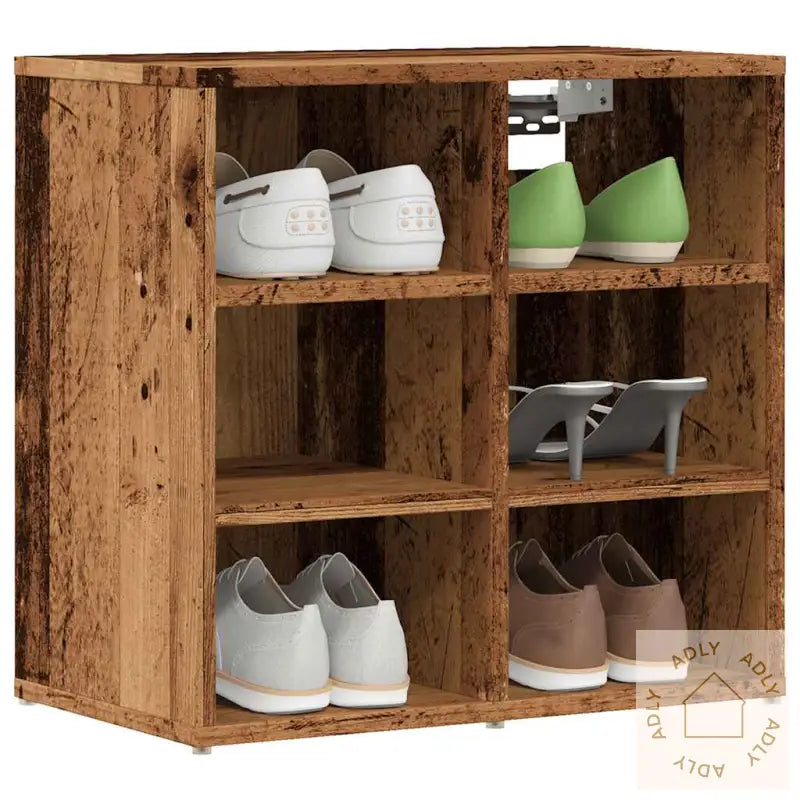 Skoskap Gammelt Tre 52X30X50 Cm