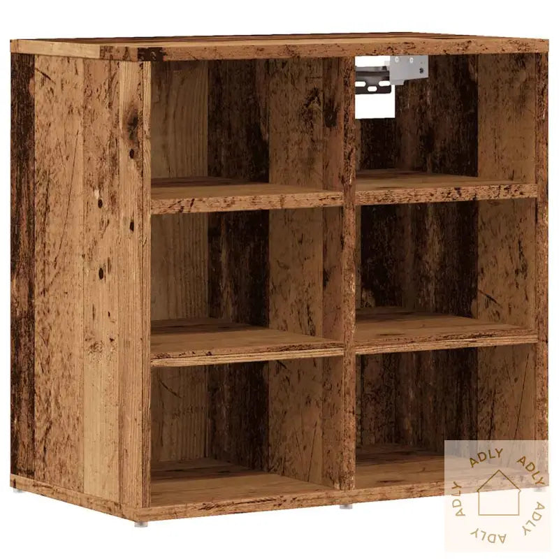 Skoskap Gammelt Tre 52X30X50 Cm