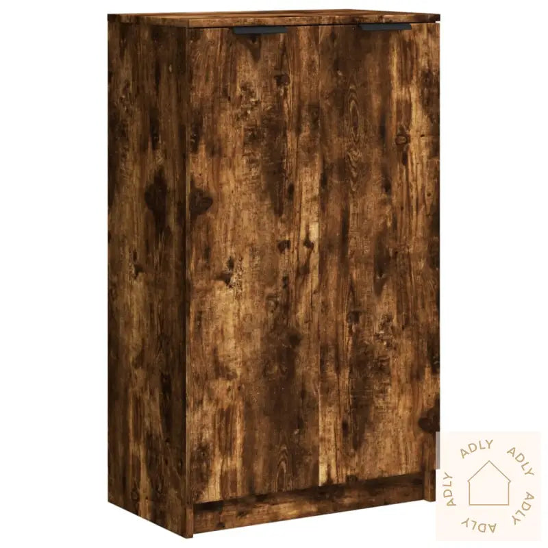 Skoskap Røkt Eik 59X35X100 Cm Konstruert Tre