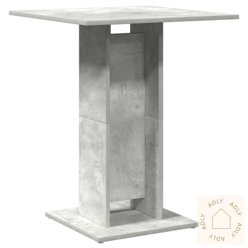 Bistrobord Betonggrå 60X60X75 Cm Konstruert Tre
