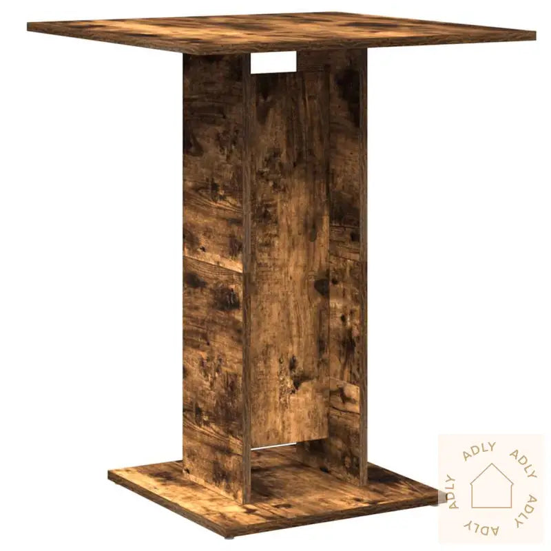 Bistrobord Røkt Eik 60X60X75 Cm Konstruert Tre