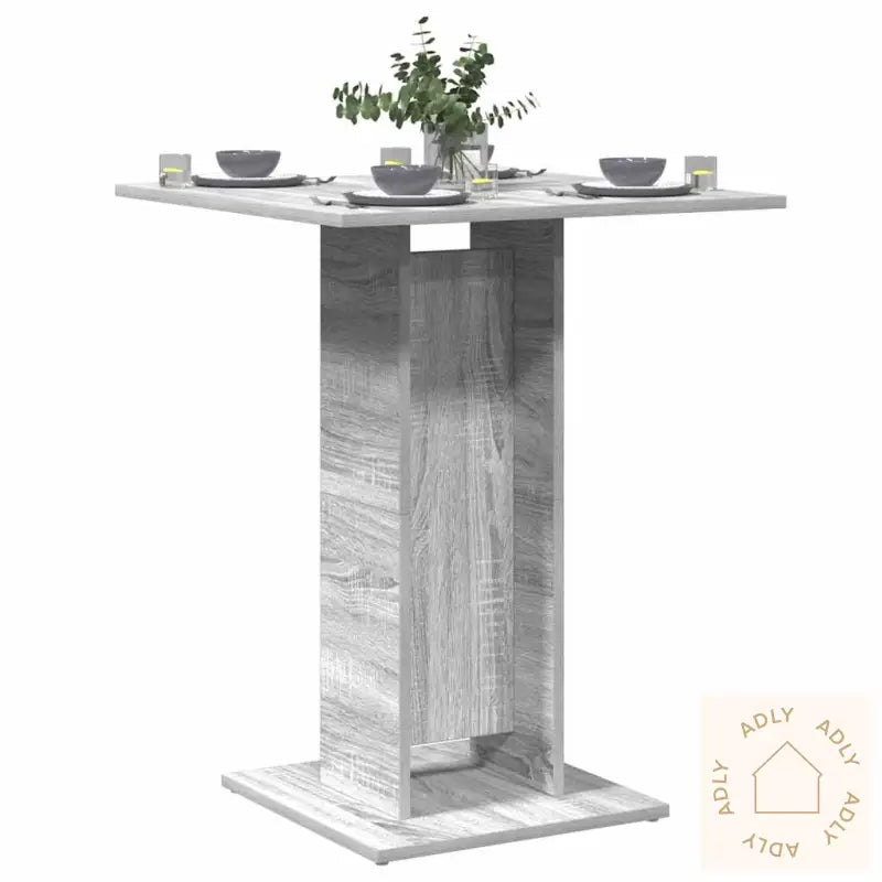Bistrobord Grå Sonoma 60X60X75 Cm Konstruert Tre
