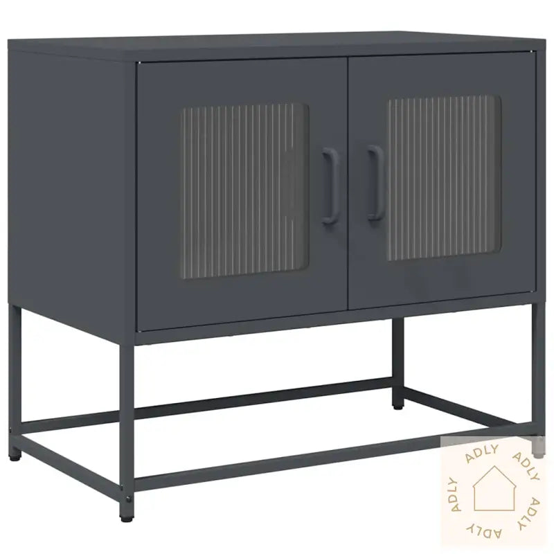 Tv-Skap Antrasitt 68X39X60,5 Cm Kaldvalset Stål