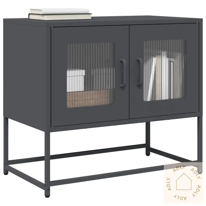 Tv-Skap Antrasitt 68X39X60,5 Cm Kaldvalset Stål