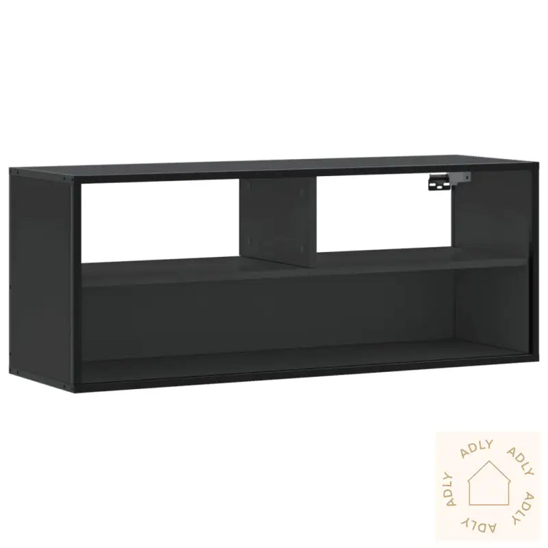 Tv-Benk Svart 100X31X39,5 Cm Konstruert Tre Og Metall
