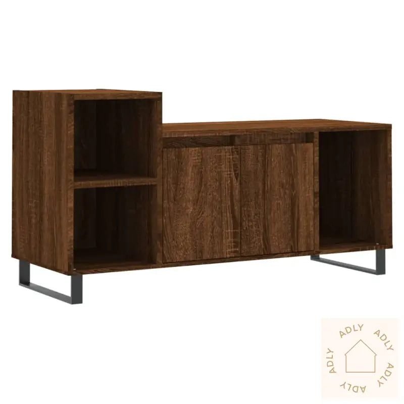 Tv-Benk Sonoma Eik 100X35X55 Cm Konstruert Tre